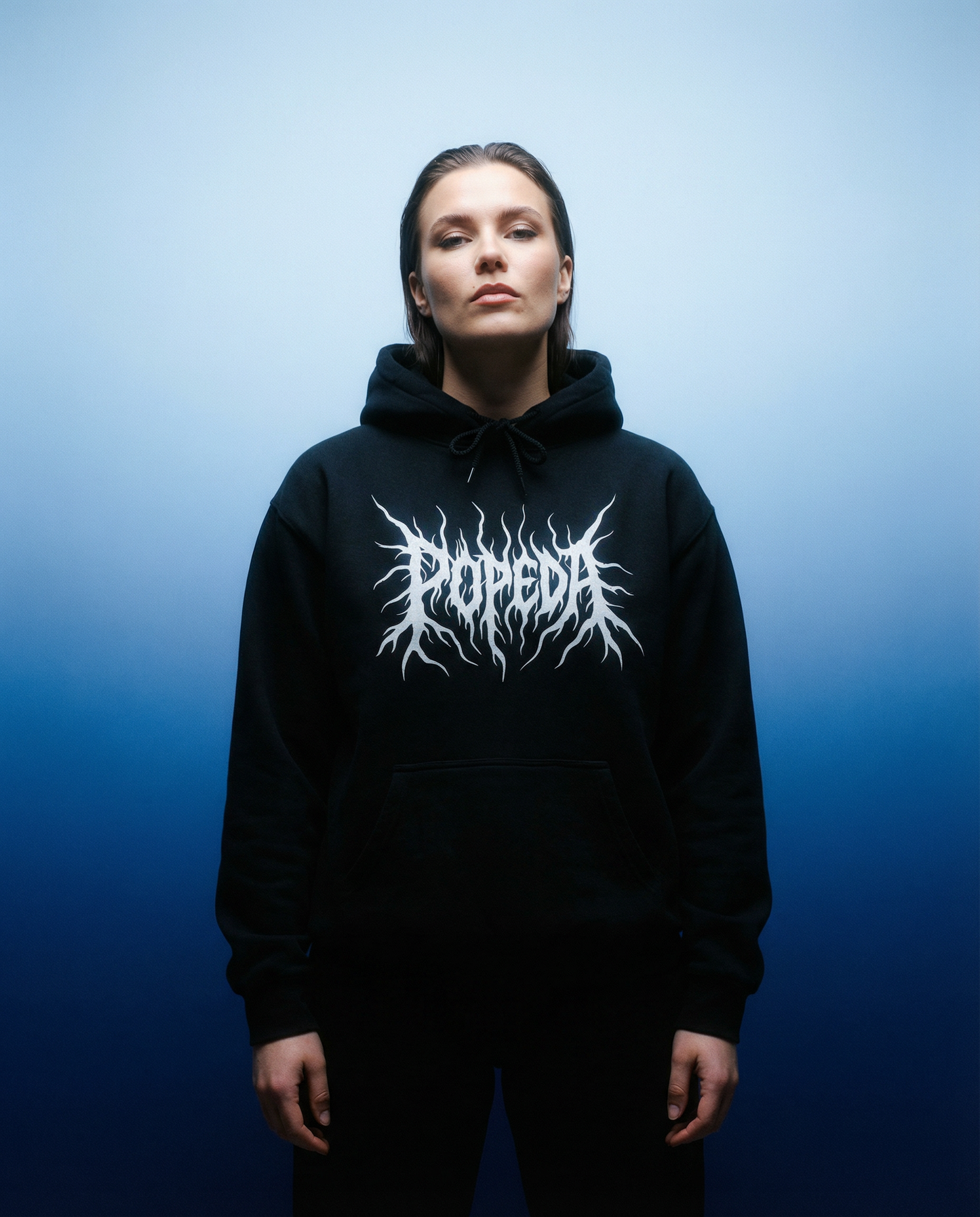 Popeda Black Metal logo Huppari