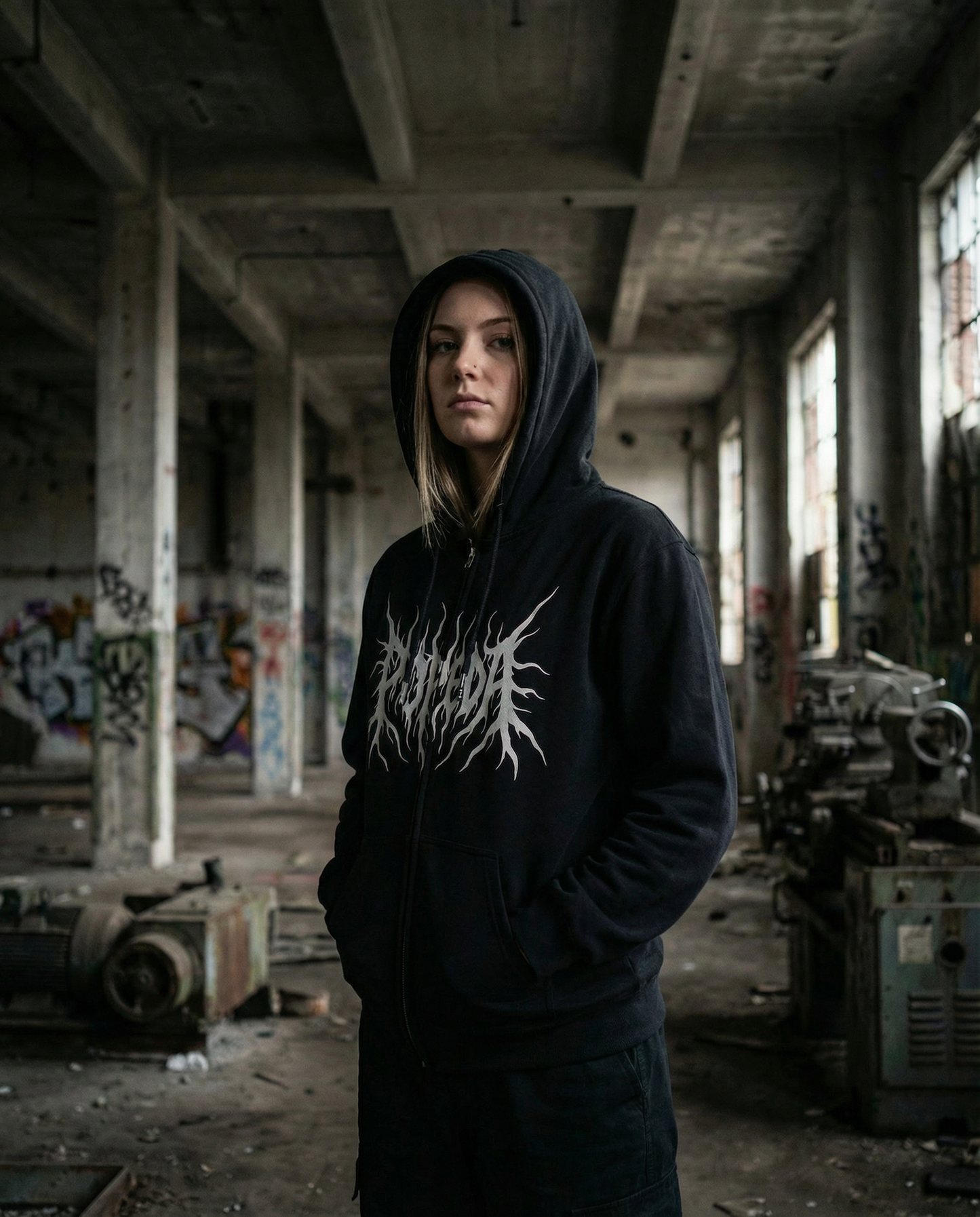 Popeda Black Metal vetoketjuhuppari