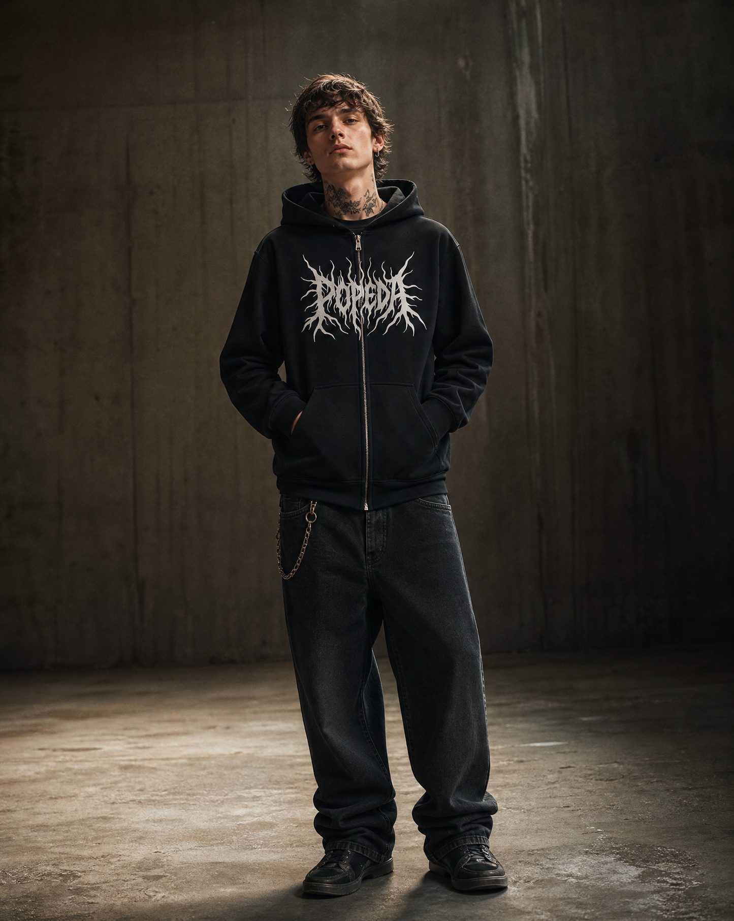 Popeda Black Metal vetoketjuhuppari