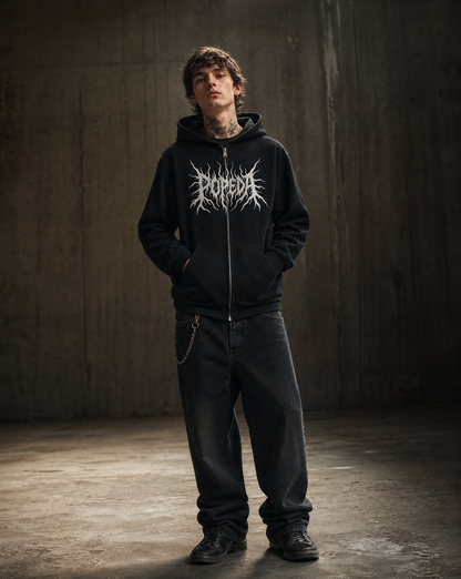 Popeda Black Metal vetoketjuhuppari
