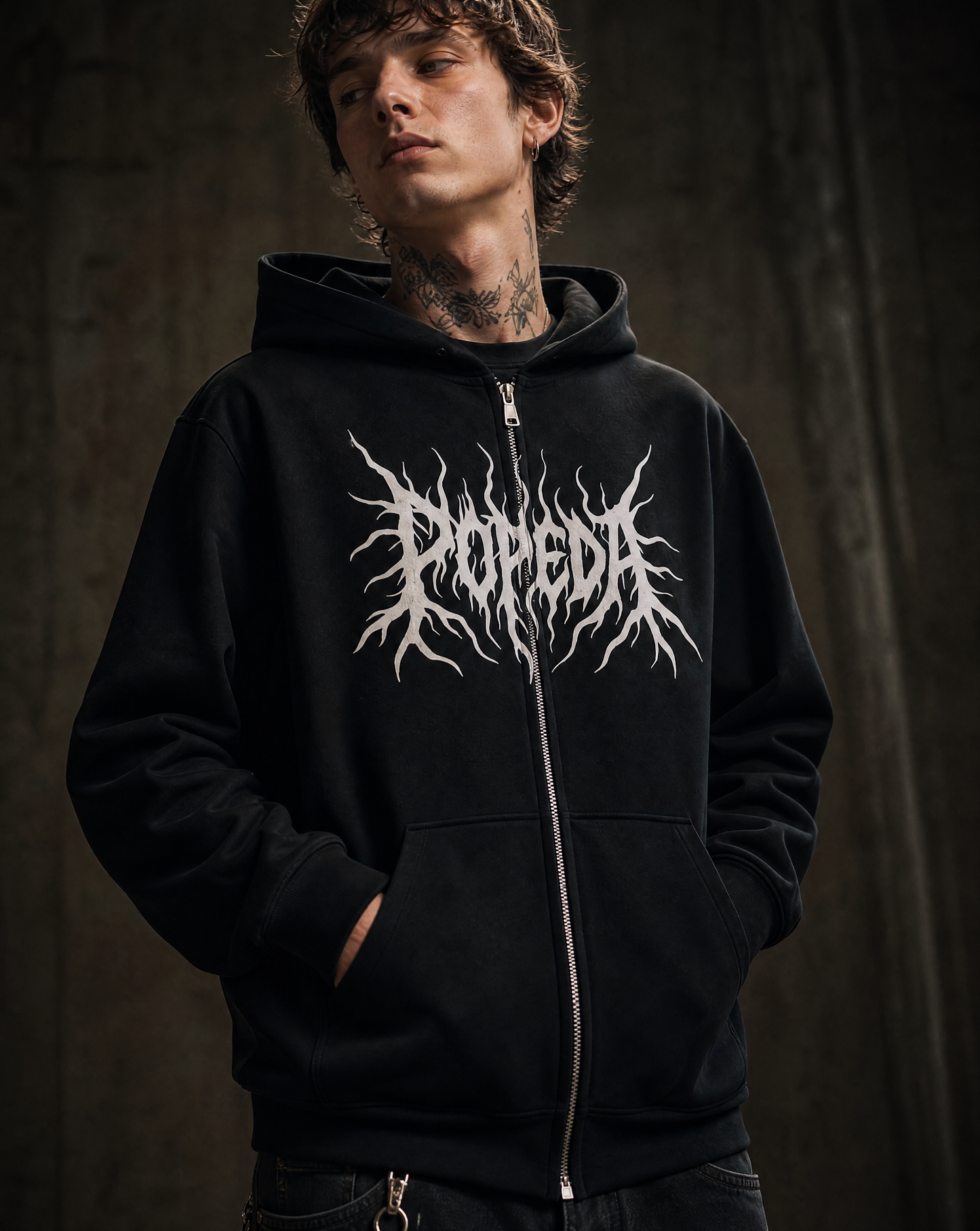 Popeda Black Metal vetoketjuhuppari