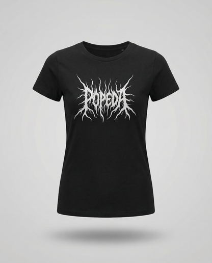 Popeda Black Metal Lady-Fit T-paita