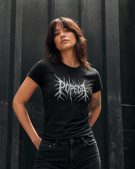 Popeda Black Metal Lady-Fit T-paita