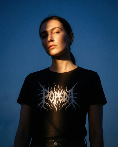 Popeda Black Metal Lady-Fit T-paita