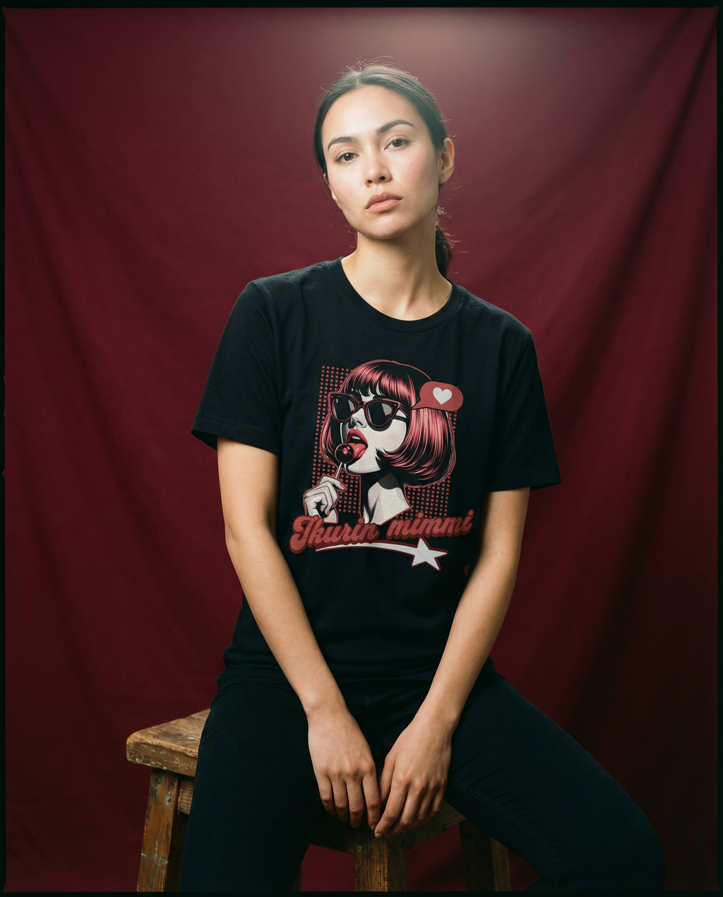 Popeda Ikurin mimmi Lady-Fit T-paita