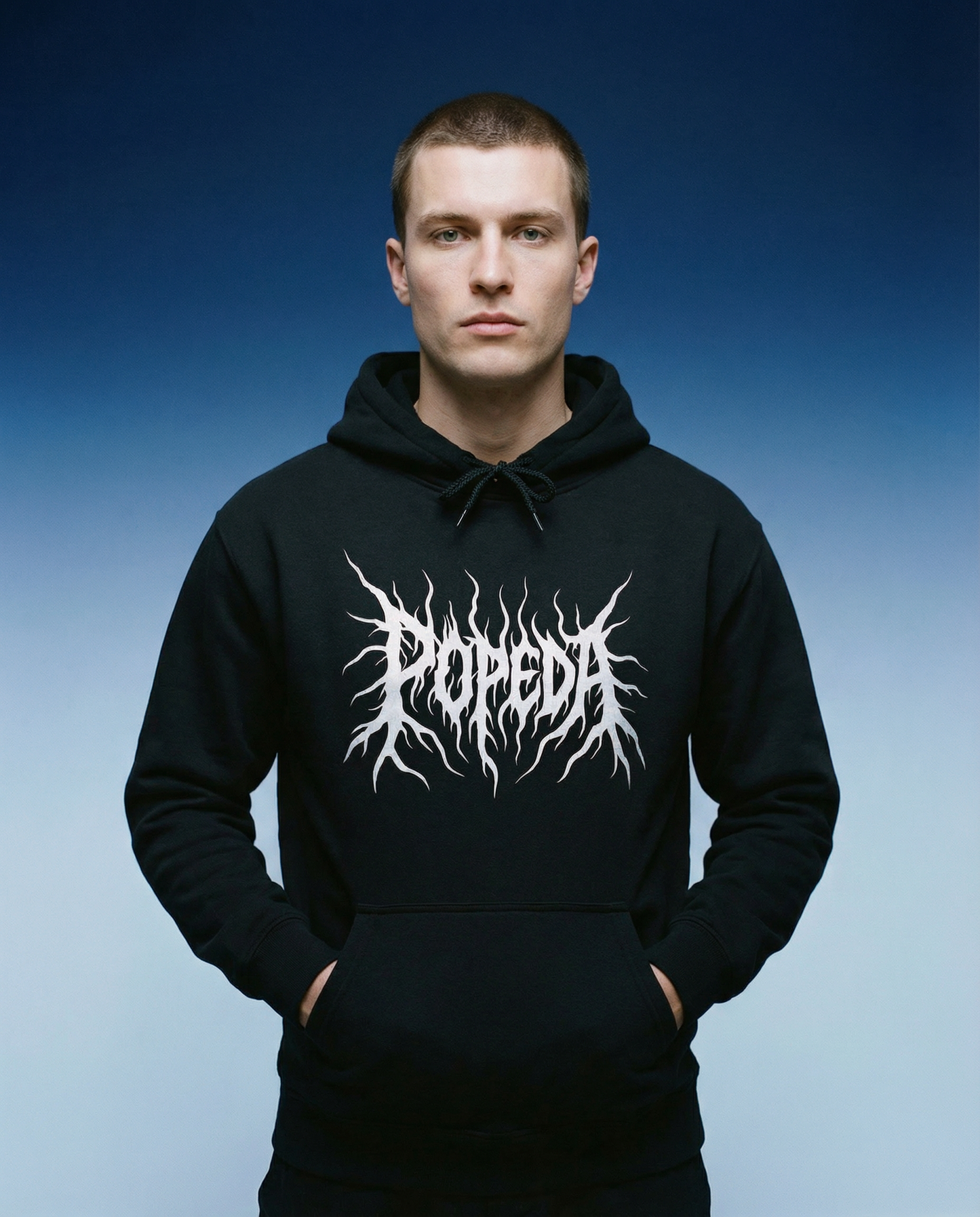 Popeda Black Metal logo Huppari