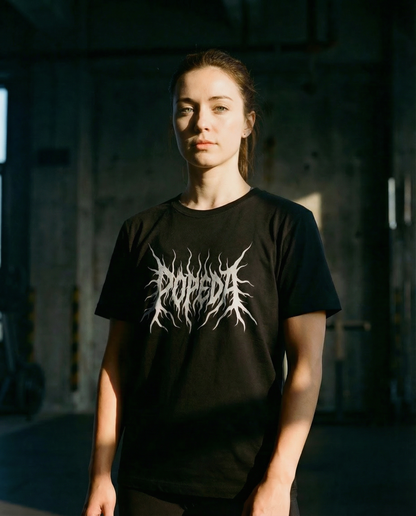 Popeda Black Metal Unisex T-paita